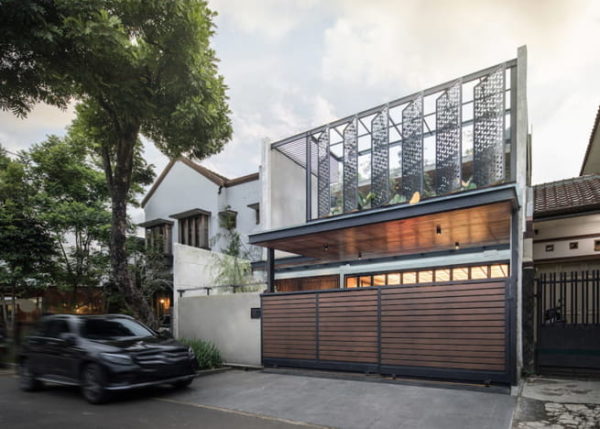 fasad rumah modern gaya tropis