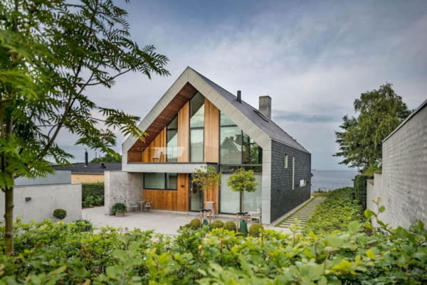 fasad rumah scandinavian atap pelana