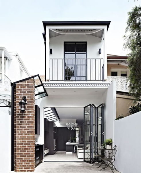 fasad rumah scandinavian sederhana