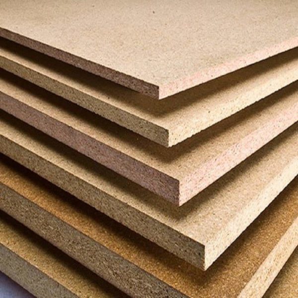 bahan mentah material untuk bangunan - padatan serbuk kayu atau particle board